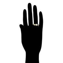 Load image into Gallery viewer, 14 K Gold Plated ring with white zirconia