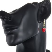 Charger l'image dans la galerie, 14 K Gold Plated drop strawberry earrings
