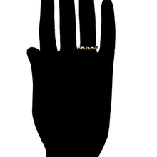 Load image into Gallery viewer, Gold plated ring with white zirconia