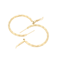 Charger l'image dans la galerie, 14 K Gold Plated Hoops earrings