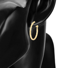 Charger l'image dans la galerie, 14 K Gold Plated Hoops earrings