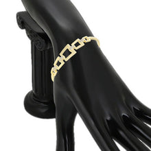 Load image into Gallery viewer, 14 K Gold Plated bangle with white zirconia