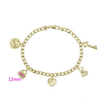 Load image into Gallery viewer, 14 K Gold Plated anklet with white zirconium - BIJUNET
