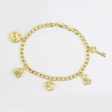 Load image into Gallery viewer, 14 K Gold Plated anklet with white zirconium - BIJUNET