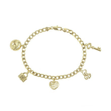 Load image into Gallery viewer, 14 K Gold Plated anklet with white zirconium - BIJUNET