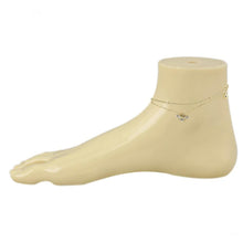 Load image into Gallery viewer, 14 K Gold Plated Bee anklet/bracelet with white zirconium - BIJUNET