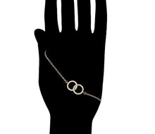 Load image into Gallery viewer, 14 K Gold Plated bracelet with white zirconium - BIJUNET