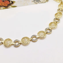 Load image into Gallery viewer, 14 K Gold Plated bracelet with white zirconium - BIJUNET