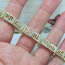 Charger l'image dans la galerie, 14 K Gold Plated bracelet with white zirconium - BIJUNET