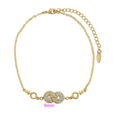 Cargar imagen en el visor de la galería, 14 K Gold Plated bracelet with white zirconium - BIJUNET