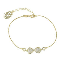 Load image into Gallery viewer, 14 K Gold Plated bracelet with white zirconium - BIJUNET