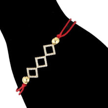 Load image into Gallery viewer, 14 K Gold Plated bracelet with white zirconium - BIJUNET