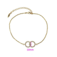 Load image into Gallery viewer, 14 K Gold Plated bracelet with white zirconium - BIJUNET