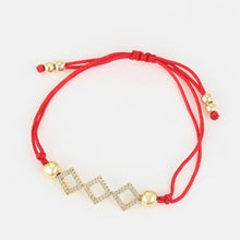 Load image into Gallery viewer, 14 K Gold Plated bracelet with white zirconium - BIJUNET