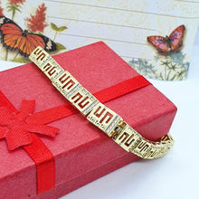 Charger l'image dans la galerie, 14 K Gold Plated bracelet with white zirconium - BIJUNET