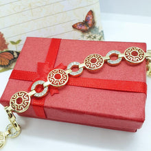 Load image into Gallery viewer, 14 K Gold Plated bracelet with white zirconium - BIJUNET