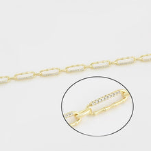 Load image into Gallery viewer, 14 K Gold Plated bracelet with white zirconium - BIJUNET