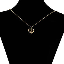 Load image into Gallery viewer, 14 K Gold Plated Brothers pendant with white zirconium - BIJUNET