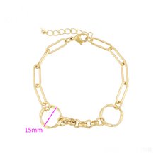 Load image into Gallery viewer, 14 K Gold Plated chain bracelet - BIJUNET