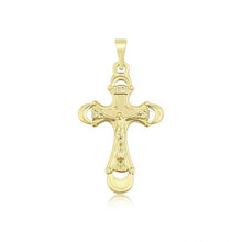 Load image into Gallery viewer, 14 K Gold Plated cross pendant - BIJUNET