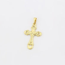 Load image into Gallery viewer, 14 K Gold Plated cross pendant - BIJUNET