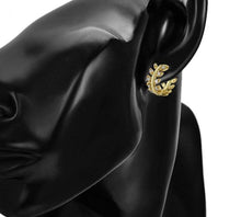 Load image into Gallery viewer, 14 K Gold Plated earrings with white zirconium - BIJUNET