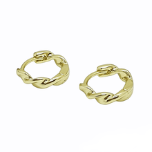 Load image into Gallery viewer, 14 K Gold Plated earrings with white zirconium - BIJUNET