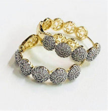 Load image into Gallery viewer, 14 K Gold Plated earrings with white zirconium - BIJUNET