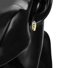 Load image into Gallery viewer, 14 K Gold Plated earrings with white zirconium - BIJUNET