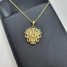 Load image into Gallery viewer, 14 K Gold Plated Heart Locket pendant - BIJUNET