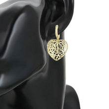 Load image into Gallery viewer, 14 K Gold Plated heart statement earrings - BIJUNET