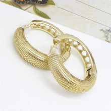 Cargar imagen en el visor de la galería, 14 K Gold Plated hoops earrings - BIJUNET