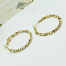 Load image into Gallery viewer, 14 K Gold Plated Hoops earrings - BIJUNET