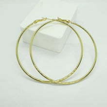 Load image into Gallery viewer, 14 K Gold Plated Hoops earrings - BIJUNET