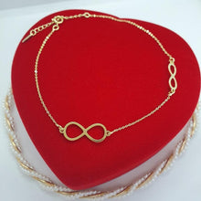 Load image into Gallery viewer, 14 K Gold Plated infinity bracelet - BIJUNET