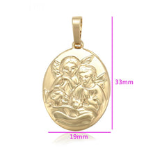 Load image into Gallery viewer, 14 K Gold Plated pendant with angels - BIJUNET