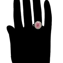 Load image into Gallery viewer, 14 K Gold Plated princess ring with pink zirconium - BIJUNET