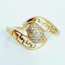 Charger l'image dans la galerie, 14 K Gold Plated ring with white zirconium - BIJUNET