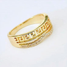 Load image into Gallery viewer, 14 K Gold Plated ring with white zirconium - BIJUNET