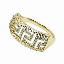 Charger l'image dans la galerie, 14 K Gold Plated ring with white zirconium - BIJUNET