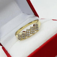 Load image into Gallery viewer, 14 K Gold Plated ring with white zirconium - BIJUNET