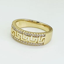 Load image into Gallery viewer, 14 K Gold Plated ring with white zirconium - BIJUNET