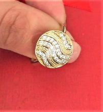 Charger l'image dans la galerie, 14 K Gold Plated ring with white zirconium - BIJUNET