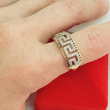 Charger l'image dans la galerie, 14 K Gold Plated ring with white zirconium - BIJUNET