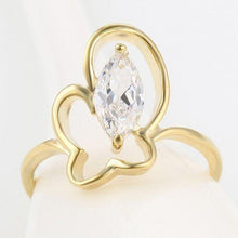 Charger l'image dans la galerie, 14 K Gold Plated ring with white zirconium - BIJUNET