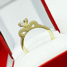 Charger l'image dans la galerie, 14 K Gold Plated ring with white zirconium - BIJUNET