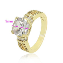 Load image into Gallery viewer, 14 K Gold Plated ring with white zirconium - BIJUNET