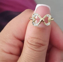 Charger l'image dans la galerie, 14 K Gold Plated ring with white zirconium - BIJUNET