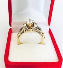 Load image into Gallery viewer, 14 K Gold Plated ring with white zirconium - BIJUNET