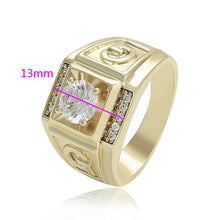 Load image into Gallery viewer, 14 K Gold Plated ring with white zirconium - BIJUNET
